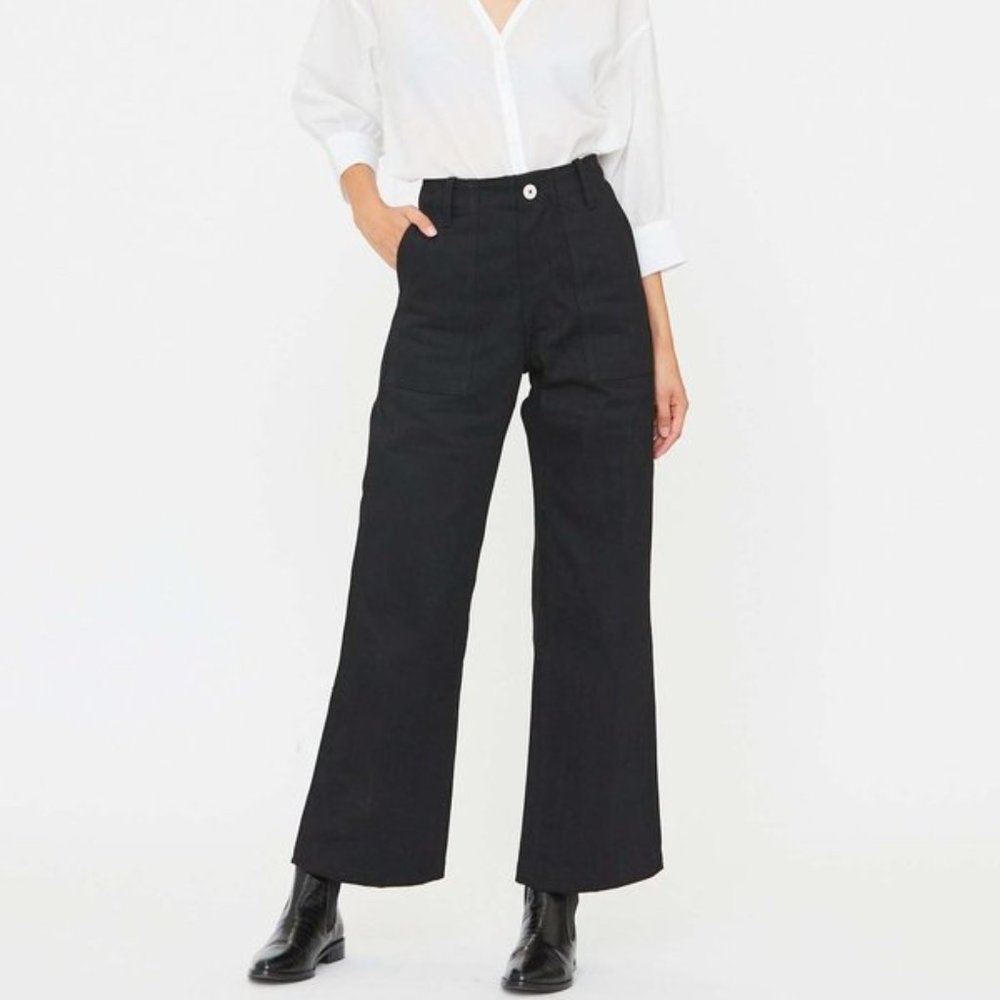 Esby Apparel Finch Jean in Black Selvedge Denim - Size 6